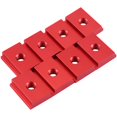 thumbnail image 3 of 8 Pieces of M8 T Type Track Slider 30/45 Type Track Clamp Screw Groove Fastener Woodworking Tool Red, 3 of 8