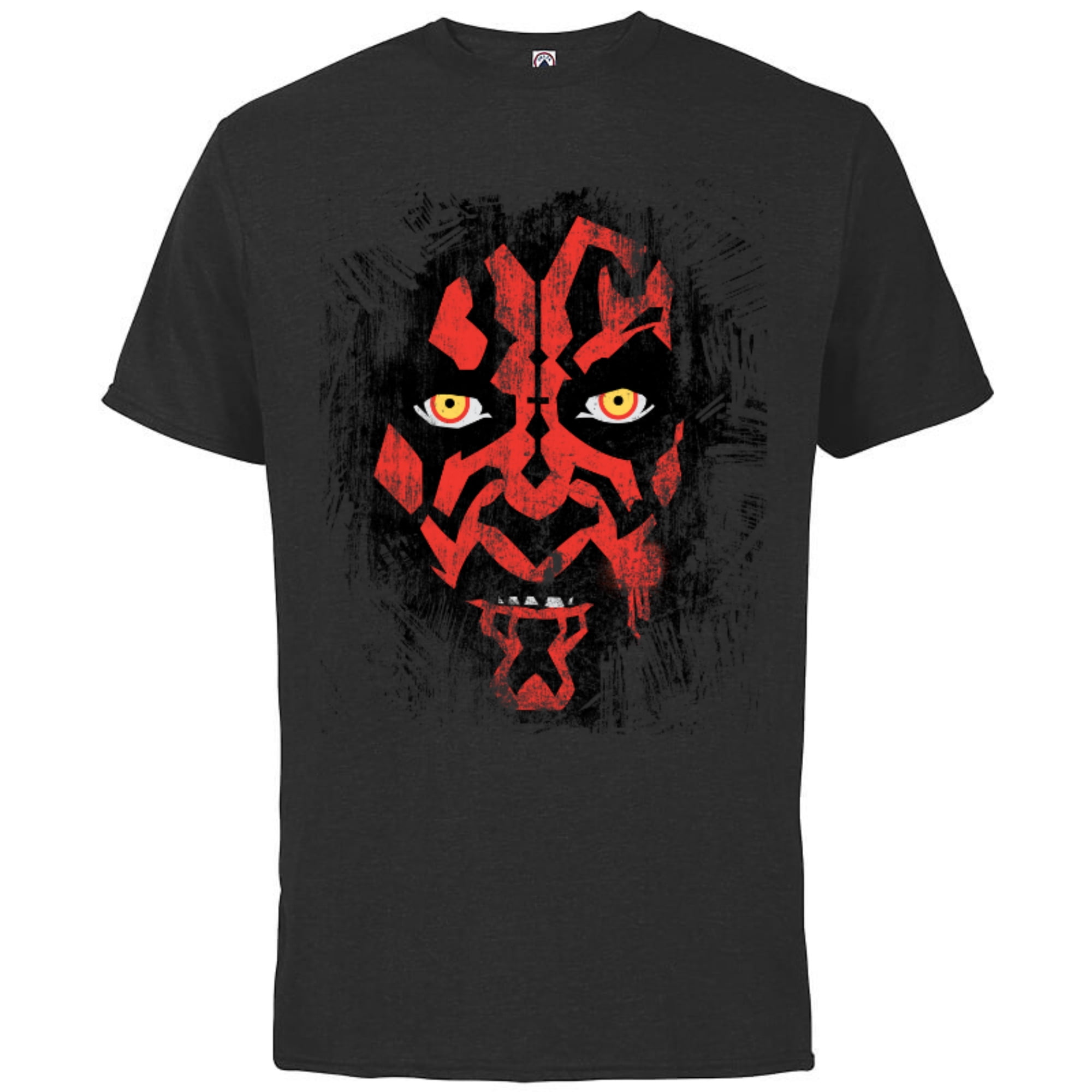 Tragisk fornuft Kilde Star Wars Darth Maul Weathered Face - Short Sleeve Cotton T-Shirt for  Adults - Customized-Black - Walmart.com