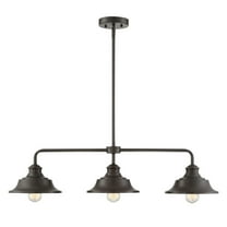 Trade Winds Davenport 3-Light Linear Chandelier in Oil Rubbed Bronze