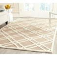 SAFAVIEH Cambridge Judy Geometric Wool Runner Rug, Black/Ivory, 2'6" x