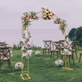 thumbnail image 4 of TFCFL 2x2.4M Detachable A-Shape Wedding Arch Floor Standing Flower Ballon Frame for Wedding Party Decoration White/ Gold, 4 of 32