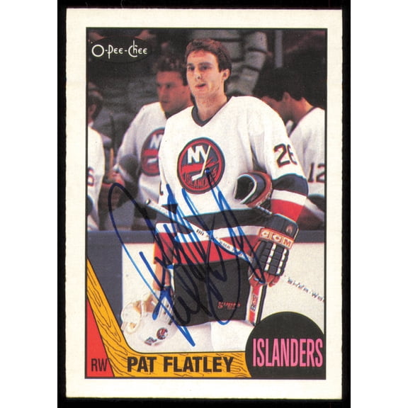 Pat Flatley Autographed 1987-88 O-Pee-Chee Card #136 New York Islanders SKU #255250