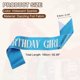 thumbnail image 2 of Uxcell Birthday Girls Sash with Pin Iridescent Sparkle Lettering Party Favors Supplies Decorations Accessories for Women Costume Gifts Sweet Birth Day, Navy Blue, 2 of 6