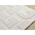 thumbnail image 3 of Rug Branch Modern Geometric, Tonal/Solid White Indoor Area Rug - 5' x 8', 3 of 8