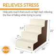 thumbnail image 3 of K&H Pet Products Pet Stair Steps Chocolate/Fleece 4 Stair, 3 of 8