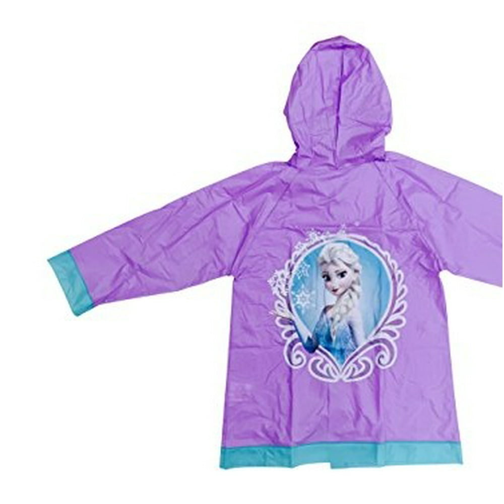 Disney Frozen Elsa and Anna Girls Rain Slicker Raincoat (small / 23