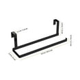 thumbnail image 2 of Eease Over the Drawer Paper Towel Holder Toilet Roll Paper Holder Tissue Paper Holder Towel Rack for Kitchen Toilet Bathroom Black, 2 of 10