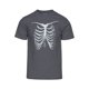 thumbnail image 1 of Camiseta de manga corta Gravity Threads Ribcage Hombre Gris oscuro grande, 1 of 1