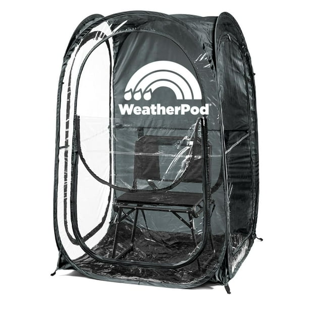 WeatherPod® The Original Shark Tank MyPod™ XL Cápsula emergente para 1-2 personas - Manténgase abrigado, seco y fuera del sol - Cápsula meteorológica para deportes, lluvia o viento - Fácil de instalar