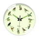 thumbnail image 5 of Reloj de pared redondo, accesorio decorativo, brilla en la oscuridad, silencioso, 8 pulgadas de diámetro Marco blanco, 5 of 9