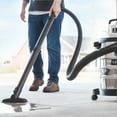 HART 6 Gallon 5 Peak HP Stainless Steel Wet/Dry Vacuum with Cartridge