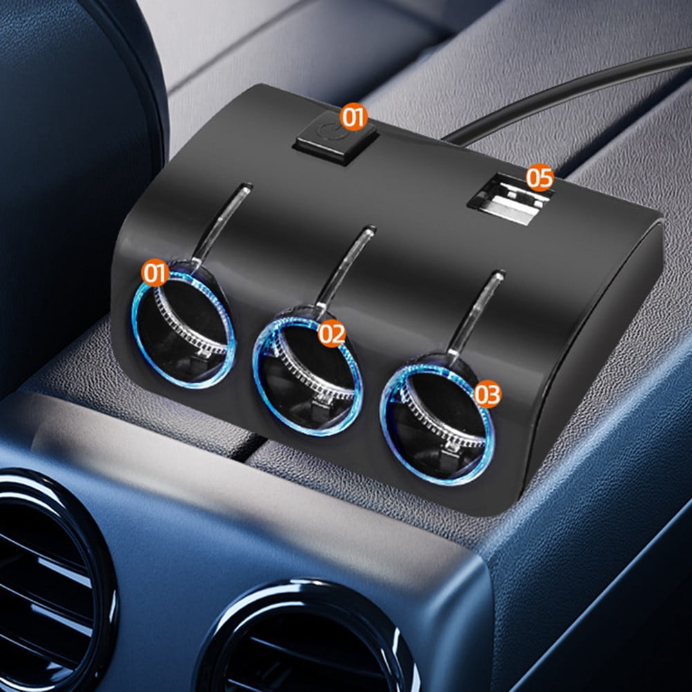12V 3 in 1 Multifunction Car Usb adapter Power Converter Car Charger