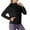 Black, variant on Clearance under 10$ Sevevn A New Long-sleeved Round-neck Hooded Zipped Yoga Sun-protective Jacket For Women Great Gifts for Less Blue S