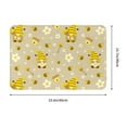 thumbnail image 3 of Bingfone Cute Bee Gnome 2 Door Mat 16"x24" Front Entrance Non-Slip Low Profile Washable for Entryway, 3 of 7