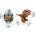 thumbnail image 3 of INvench 4Pcs Dinosaur Eggs Toys for Kids,Biting Fingers Tyrannosaurus Dinosaur Figure Toys Easter Eggs Party Favors, 3 of 5