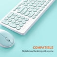 thumbnail image 4 of Keyboard Mouse Set Wireless Computer PC Office Mute Gaming Mice Keyboard with  Keycaps, 4 of 10