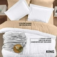 thumbnail image 2 of Juego de fundas de edredón Utopia Bedding King, 264 x 229 cm, 3 piezas, color blanco, 2 of 8