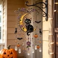 thumbnail image 3 of Glow In The Dark Halloween Suncatcher Wind Chime, Lighted Acrylic Hanging Ornament, Battery Operated Outdoor Decor For Porch Patio Garden, 3 of 5