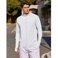 thumbnail image 3 of COOFANDY Men's Casual Light Jacket UPF 50+ Hooded Zip-Up Sun Shirt Breathable for Travel Fishing, 3 of 5