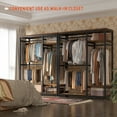 thumbnail image 7 of Garment Rack Freestanding Closet Organizer,Heavy-duty Wardrobe Closet with Shelves for Storage,Metal Clothing Rack for Bedroom, 7 of 7