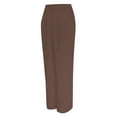 thumbnail image 4 of Brown Womens Pants Wide Leg Tailored Pants for Women Casual High Waist Suit Pants Sweatpants Womens Fashion, 4 of 4