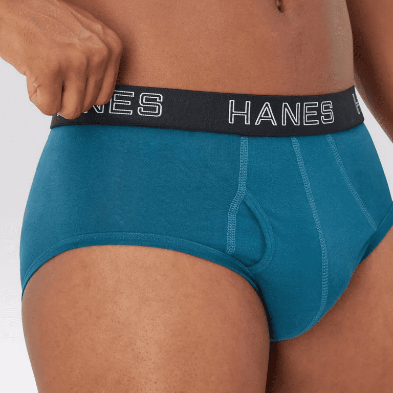 Hanes Premium Men's Stretch Classic Briefs 6pk - Blue/Black/Red