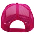 thumbnail image 5 of Double tone contrast poly foam mesh back trucker cap (White/Pink), 5 of 5