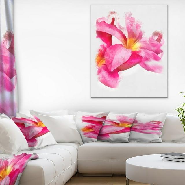 Beautiful Flowers with Big Pink Petals - Floral Canvas Art Print