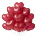 thumbnail image 2 of PMU Valentine’s Day Heart Shaped Balloons 15 Inch PartyTex Premium Ruby Red Latex Decorations for Valentine's Day, Weddings, Birthdays, Anniversaries, Engagements Pkg/25, 2 of 9