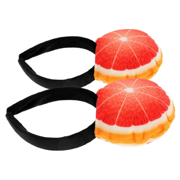 Hytrove 2Pcs Plush Orange Fruit Headbands Reliable Comfortable Party Accessories