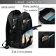 thumbnail image 4 of Balery Cat Under Starry Skies Mochila con carga USB para hombre y mujer - Mochila impermeable y antirrobo para laptop con puerto USB para viajes, trabajo, 4 of 7