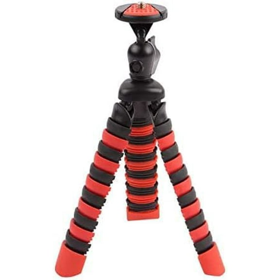 Acuvar 8" Flexible Tripod Stand for Cameras and Cellphones, Compact Mini Tripod for Video Recording, Vlogging and Travel Photography
