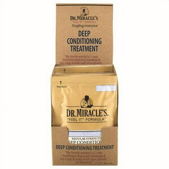 Dr. Miracle's Feel It Formula Deep Conditioning Treatment, 1.75 oz (Pack of 4)