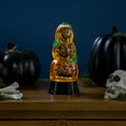 thumbnail image 2 of Northlight LED Lighted Stacked Jack O' Lanterns Halloween Snow Globe - 6.5", 2 of 5