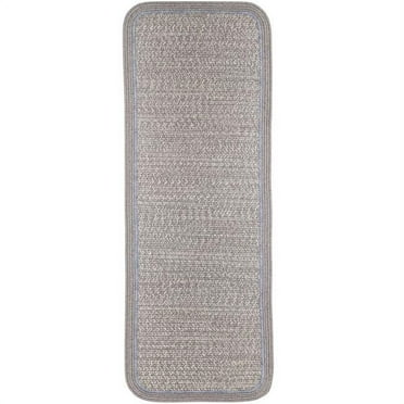 Rhody Rug CC48R024X072S 2 x 6 ft. Casual Comfort Silvermist Banded Braided Rug, Rectangle-Runner