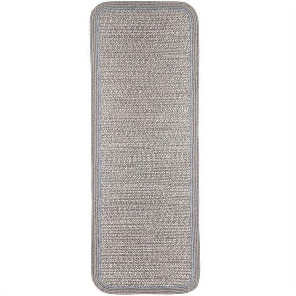 Rhody Rug CC48R024X072S 2 x 6 ft. Casual Comfort Silvermist Banded Braided Rug, Rectangle-Runner