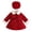 Red, variant on Girls Fleece Lapel Trench Coat Button Slim Winter Warm Jacket Kids Trendy Fall Winter Peacoat with Pockets Belt