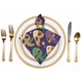thumbnail image 2 of PHYHOO Mardi Gras Vintage Floral Cloth Napkins, Soft; Comfortable Polyester Dinner Napkin for Family, Restaurant, Weddings, Parties, 2 of 7