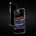 thumbnail image 6 of DistinctInk Clear Case for Apple iPhone 14 PRO (6.1" Screen) - Believe Achieve Receive, 6 of 9