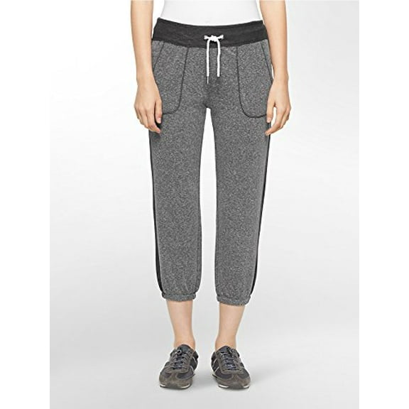 Calvin Klein Womens Heathered Cropped Pant Size Large Size L