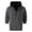 Mens Sweatshirt Dark Gray, variant on Hooded Sweater for Men Waffle Drawstring Long Sleeve with Pockets Quarter Zip Up Casual Fall Top Dad Gifts