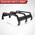 thumbnail image 5 of POFENZE Truck Bed Rack for Full-Size Trucks Ladder Rack for Truck Without Bed Rails, 5 of 7