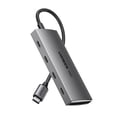 thumbnail image 1 of Hub USB C UGREEN 3.2 Gris con 10Gbps y 4 Puertos Compatible con MacOS, iOS, Windows y Android multicolor, 1 of 8