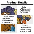 thumbnail image 5 of Characters Scooby Doo Men's Casual Button-Down Shirts Summer Short Sleeve Tee Shirt Daily Hawaiian Beach Shirt Top With Pocket, 5 of 9