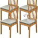 thumbnail image 1 of 4 fundas para asiento de silla, funda impermeable para asiento, funda protectora de cojín para asiento de silla de cuero PU, funda para silla cuadrada para banquete de boda extraíble para comedor, hog, 1 of 11