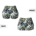 thumbnail image 3 of Sikiie Hawaiian Style Print Workout Shorts Women Scrunch Butt Gym Shorts Seamless High Waist Tummy Control Yoga Biker Athletic Shorts, 3 of 5
