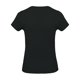 thumbnail image 2 of Kariban- Camiseta de manga corta con cuello en forma de V para chica/mujer (Negro), 2 of 2