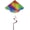 Jewel, variant on In the Breeze 3158 — Rainbow Stripe Delta Kite with Spinning Tail — Colorful and Fun Easy-Flying Kite