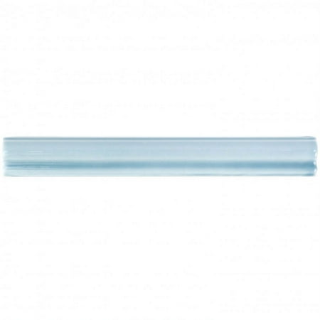 Brookline Light Blue 1 in. x 10 in. Polished Ceramic Pencil Liner