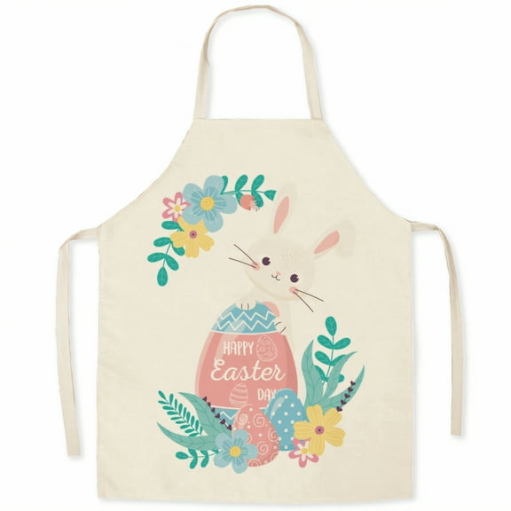 AUQ Aprons for Men,Neck Strap Style Cute Aprons for Women,Polyester-Made Fabric Waterproof Apron,Style1